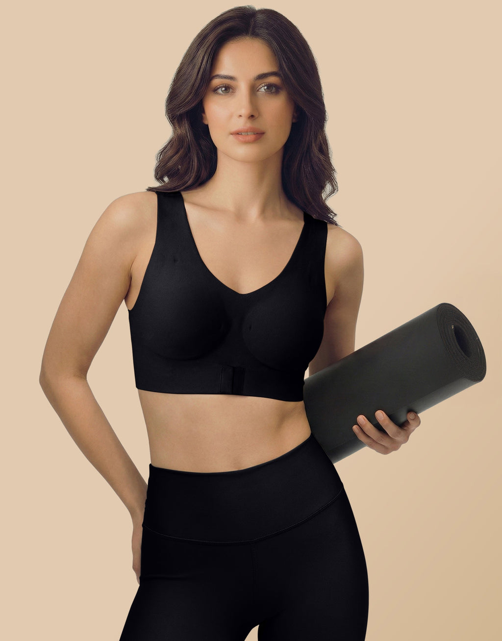 Bonded Gym Bra with Crisscross Back | Padded | Breathable Cotton  (SB-997)