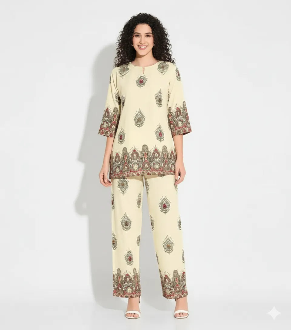Arolisa  Women’s Premium Rayon Printed Night Suit Set – Soft, Stylish & Ultra-Comfortable Loungewear