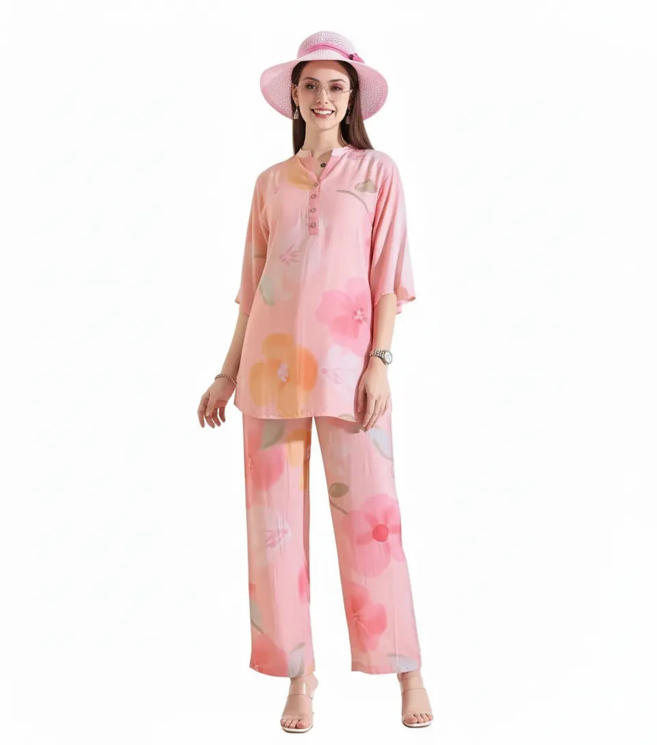Arolisa  Women’s Premium Rayon Printed Night Suit Set – Soft, Stylish & Ultra-Comfortable Loungewear
