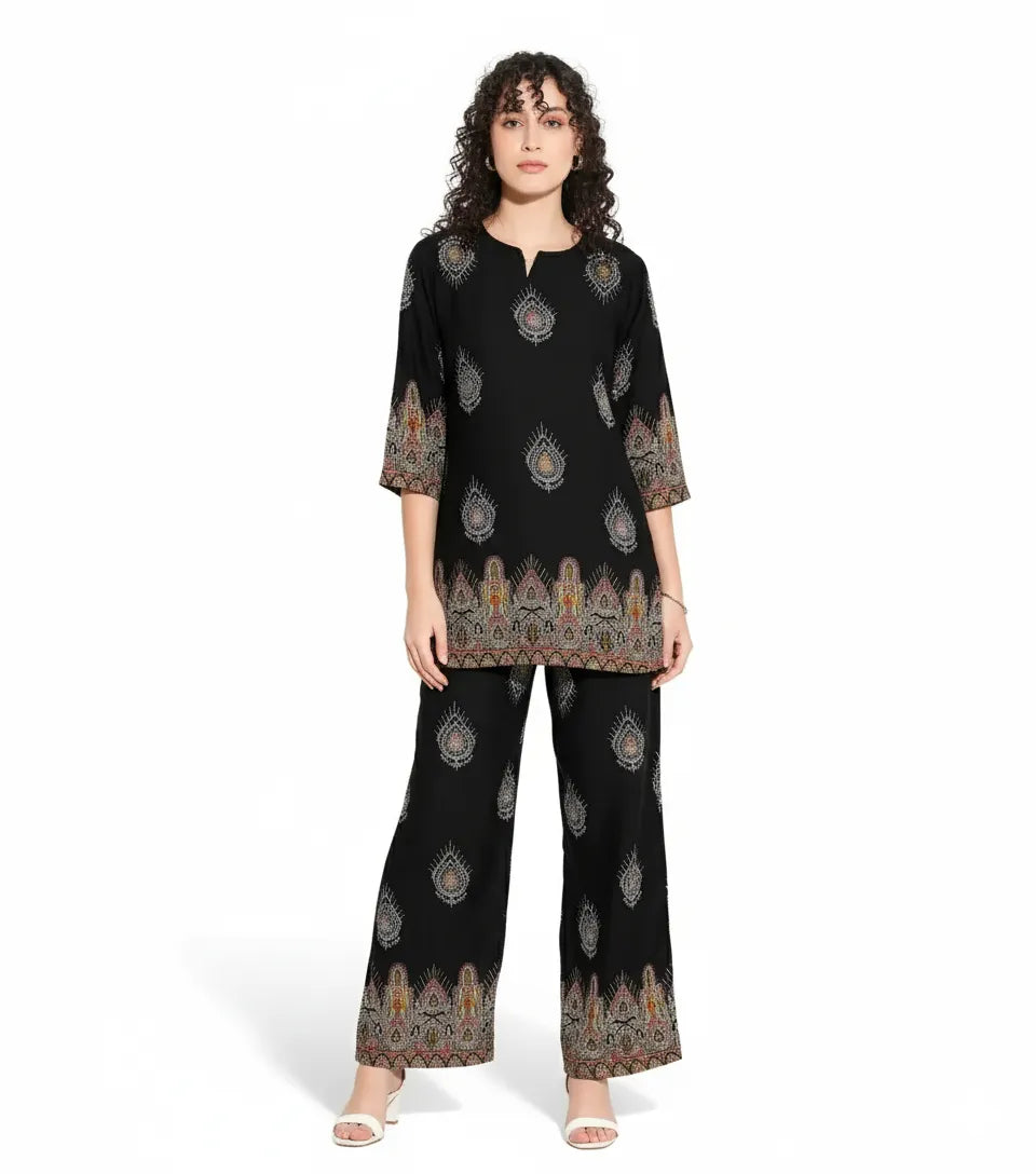 Arolisa  Women’s Premium Rayon Printed Night Suit Set – Soft, Stylish & Ultra-Comfortable Loungewear