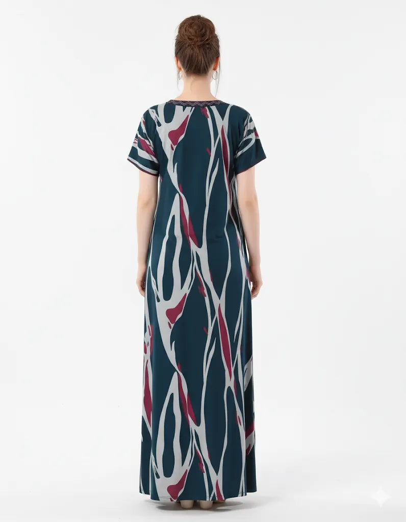 Arolisa Printed Rayon Alpine Nighty – Comfortable, Relaxed Fit (L/XL)