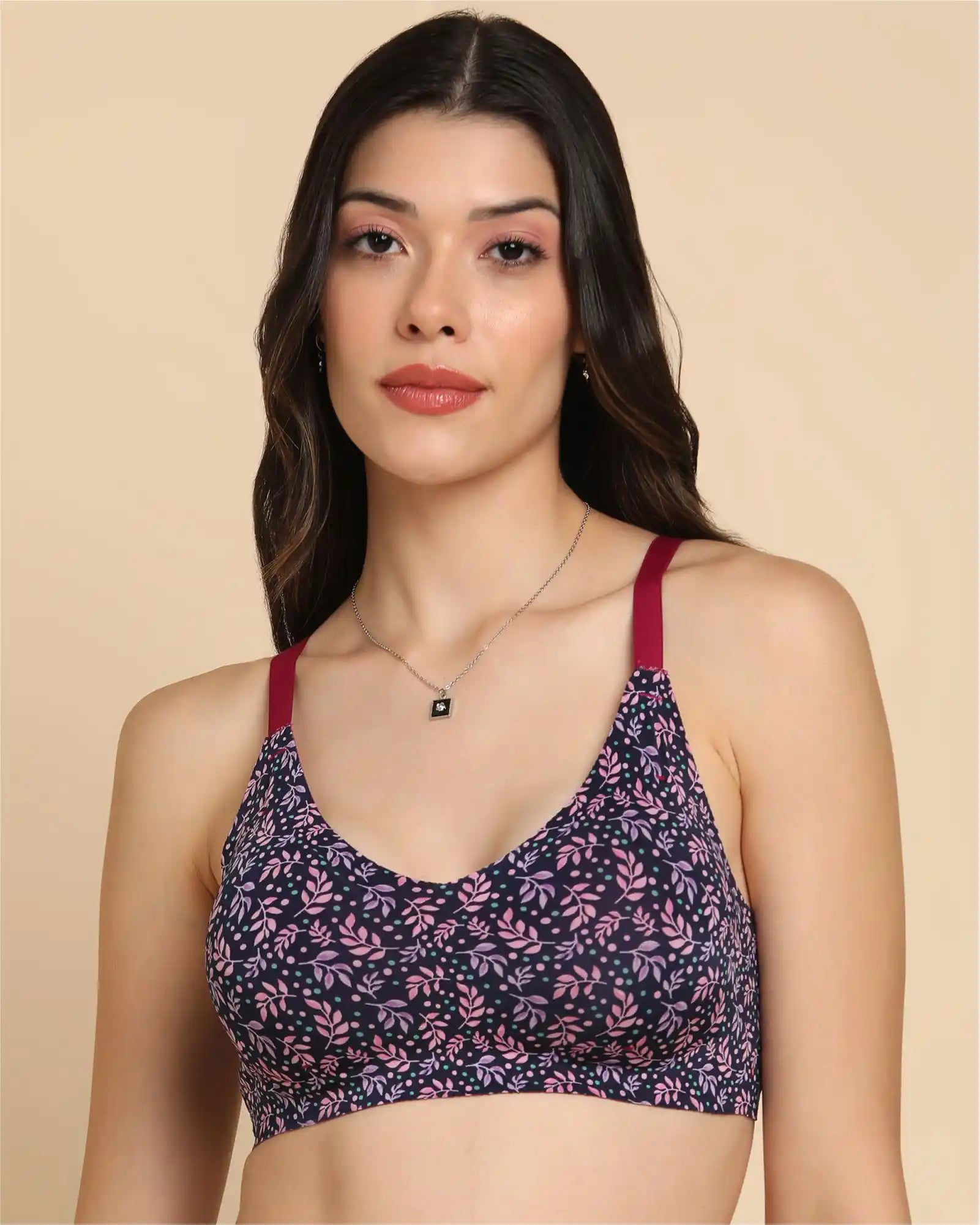 Swanz  Bonded Printed Full-Coverage Padded Bra (SB-68 PR)